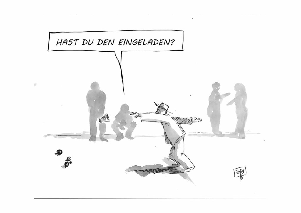 Bouleturnier April 2016 Cartoon Joachim Niggemeyer